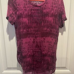 Burgundy Tie-Dye T-Shirt